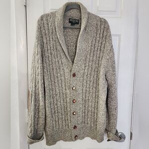 American Eagle Outfitters Vintage Wool Cable Knit Cardigan XL | Made in USA